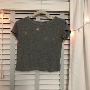 Brandy Melville Gray Crop Top
